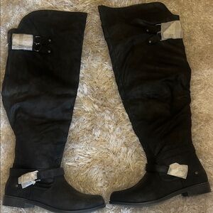 NWT Black Above the Knee  Boots sz 9